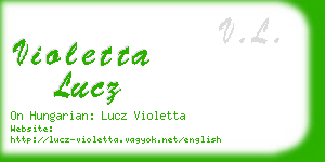 violetta lucz business card